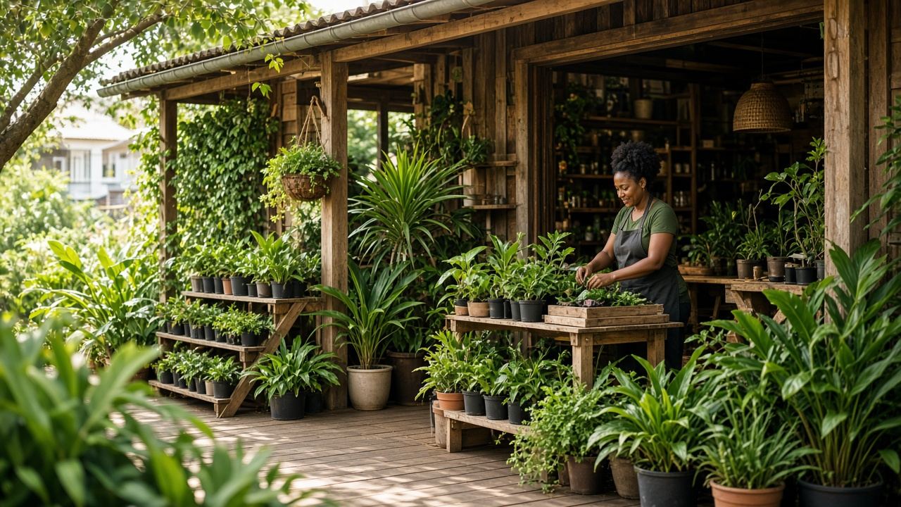 Plant nursery / garden centre at Crystal Anchor Studio